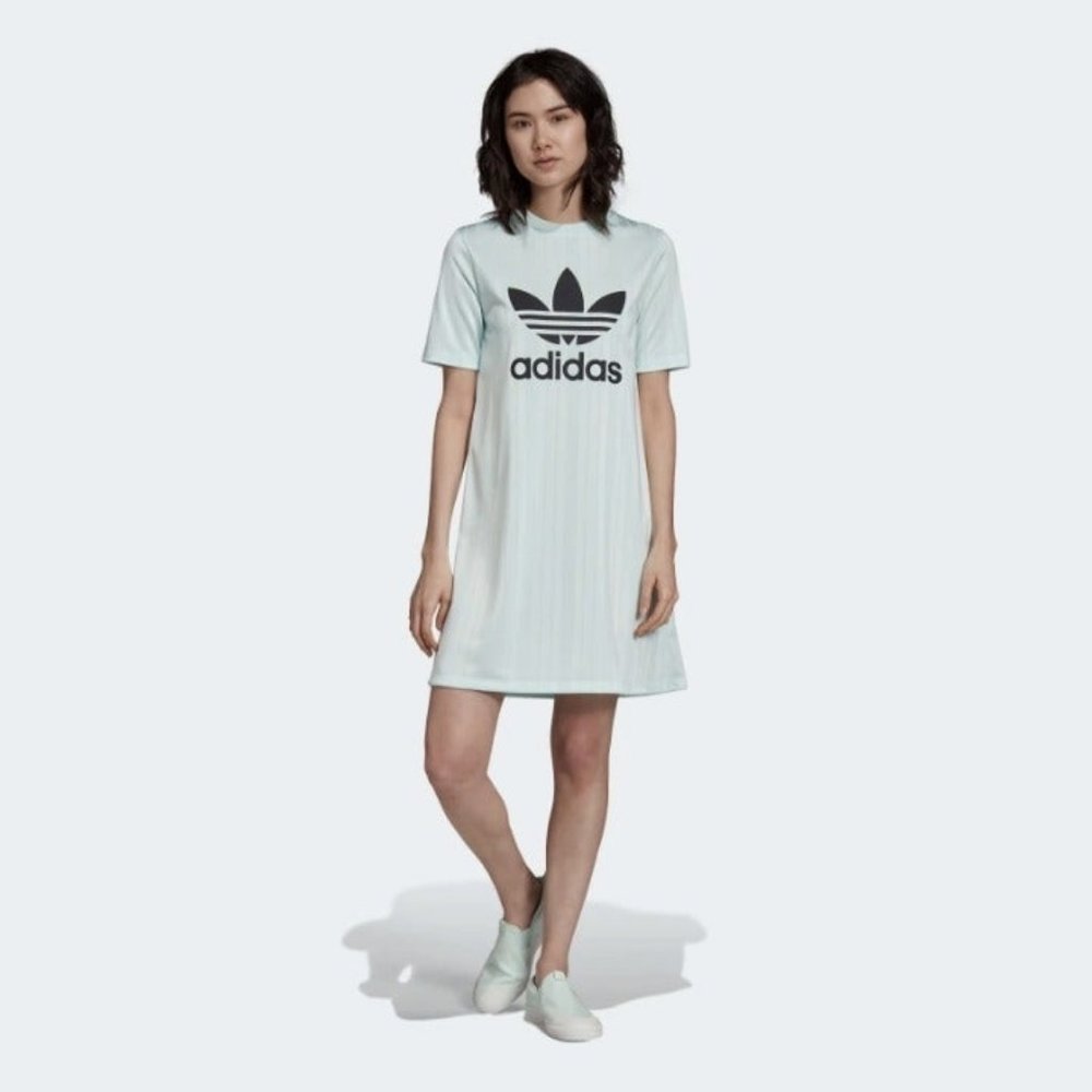 Adidas Womens Ice Mint Tee T-Shirt Dress DV0126, S